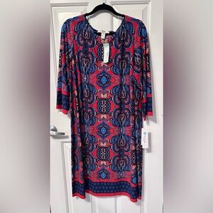 Wisp 3/4 sleeve paisley dress.  NWT. From Stitch Fix